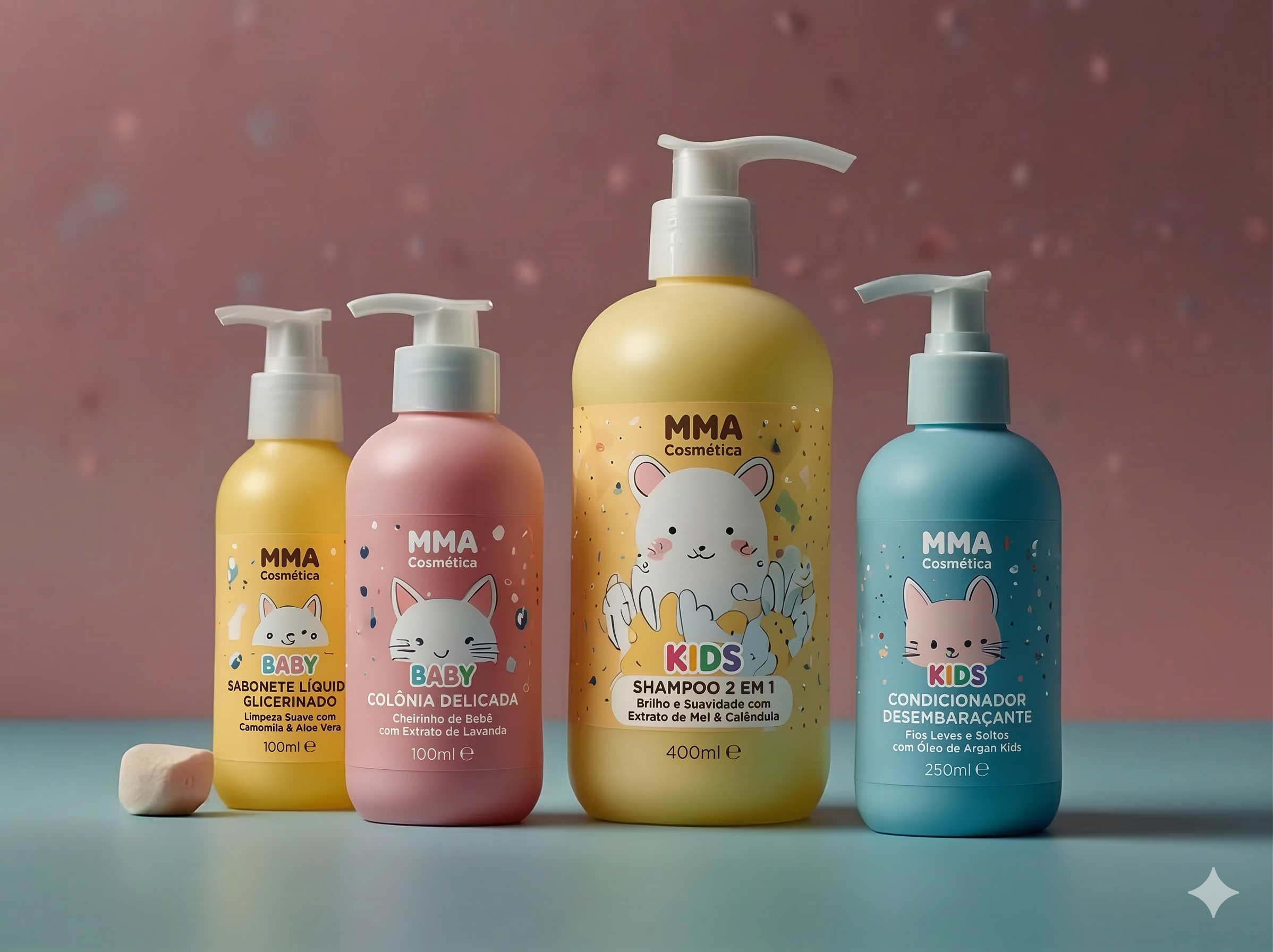 Produtos da Linha Infantil de Segurança Dermatológica